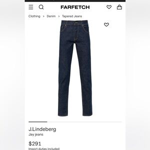 J. Lindeberg Jay Jeans, perfect condition